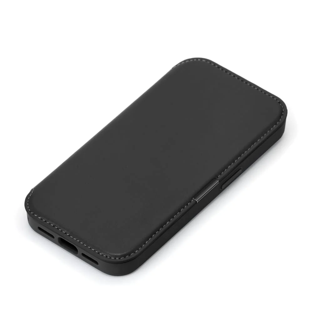 PGA iPhone 17 Pro Max用 ガラスフリップケース ブラック 85g