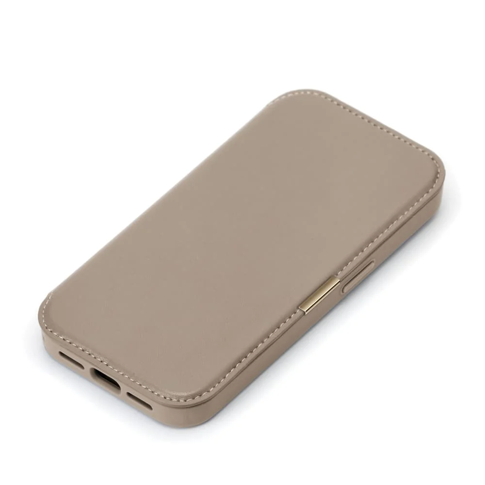 PGA iPhone 17 Pro Max用 ガラスフリップケース ベージュ 85g