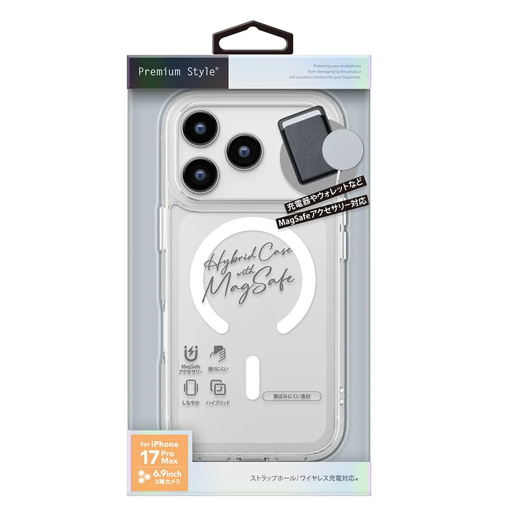 PGA iPhone 17 Pro Max用 MagSafe対応 ハイブリッドケース クリア 35g - Image 2
