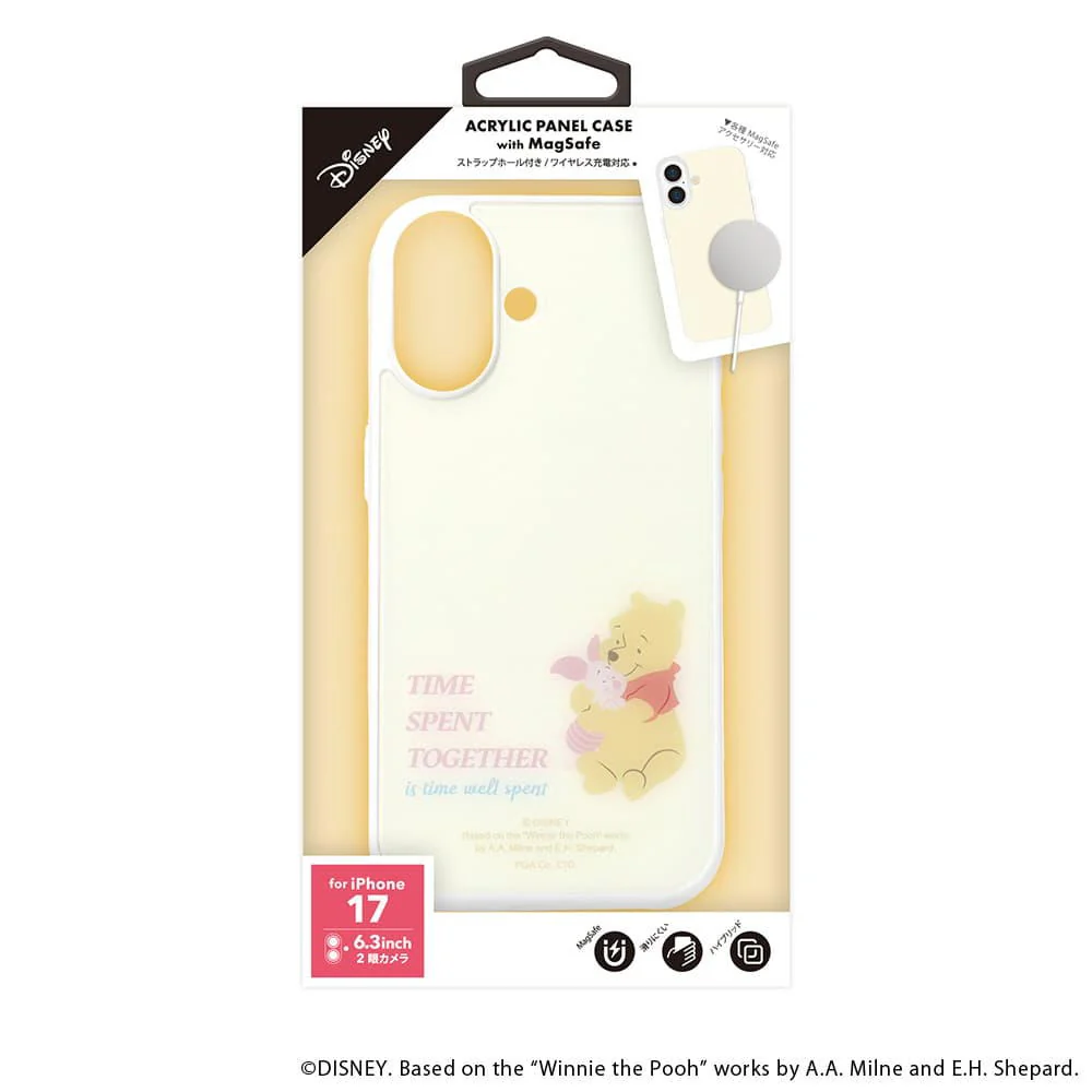 PGA iPhone 17用 MagSafe対応 アクリルパネルケース くまのプーさん 50g - Image 2