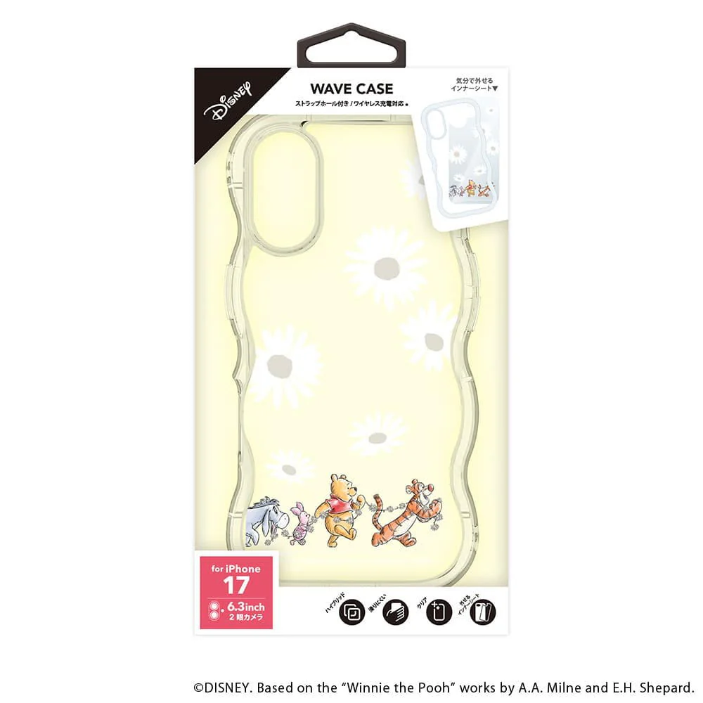 PGA iPhone 17用 ウェーブケース くまのプーさん PG-D25AWH04POO 35g - Image 2