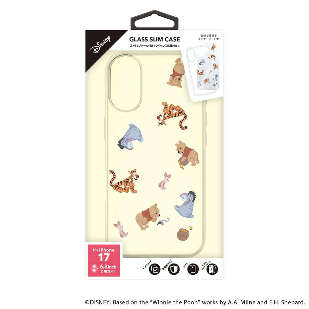 PGA iPhone 17用 ガラススリムケース くまのプーさん PG-D25AGT04POO 30g - Image 2
