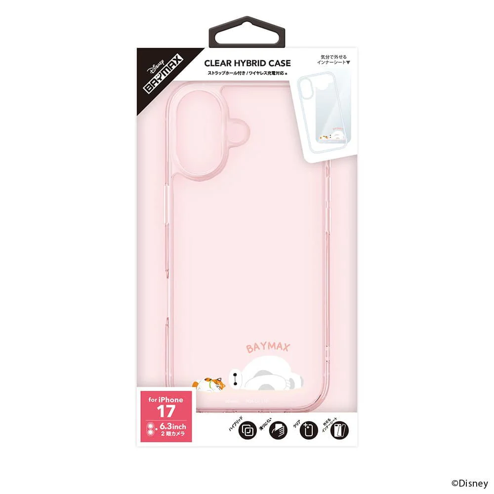 PGA iPhone 17用 ハイブリッドケース ベイマックス PG-D25APT03BAY 35g - Image 2