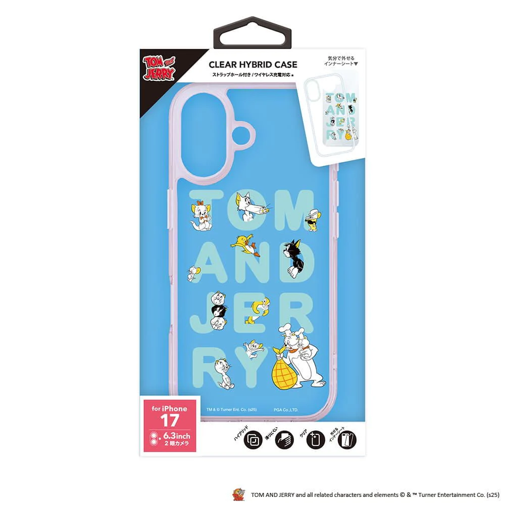 PGA iPhone 17用 ハイブリッドケース トムとジェリー PG-W25APT01TAJ 35g - Image 2