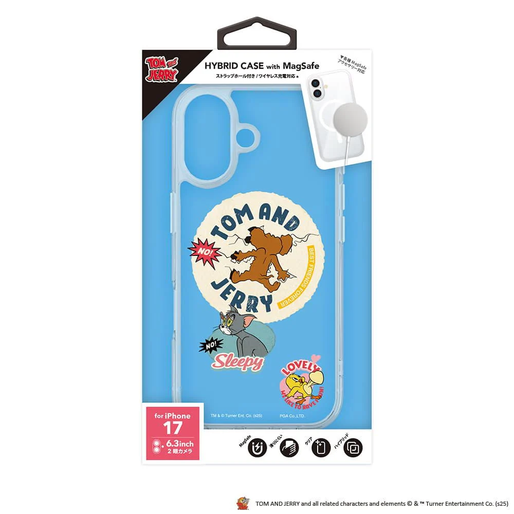 PGA iPhone 17用 MagSafe対応 ハイブリッドケース トムとジェリー 35g - Image 2