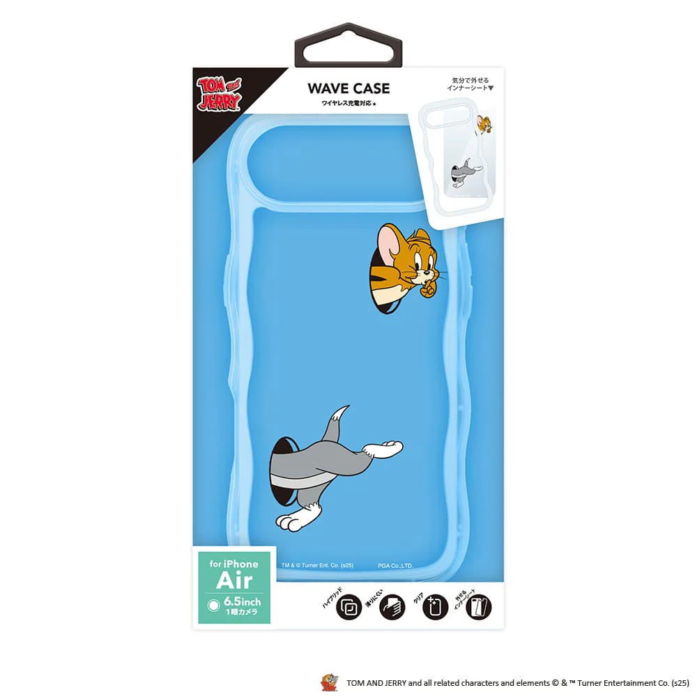 PGA iPhone Air用 ウェーブケース トムとジェリー PG-W25CWH01TAJ 30g - Image 2