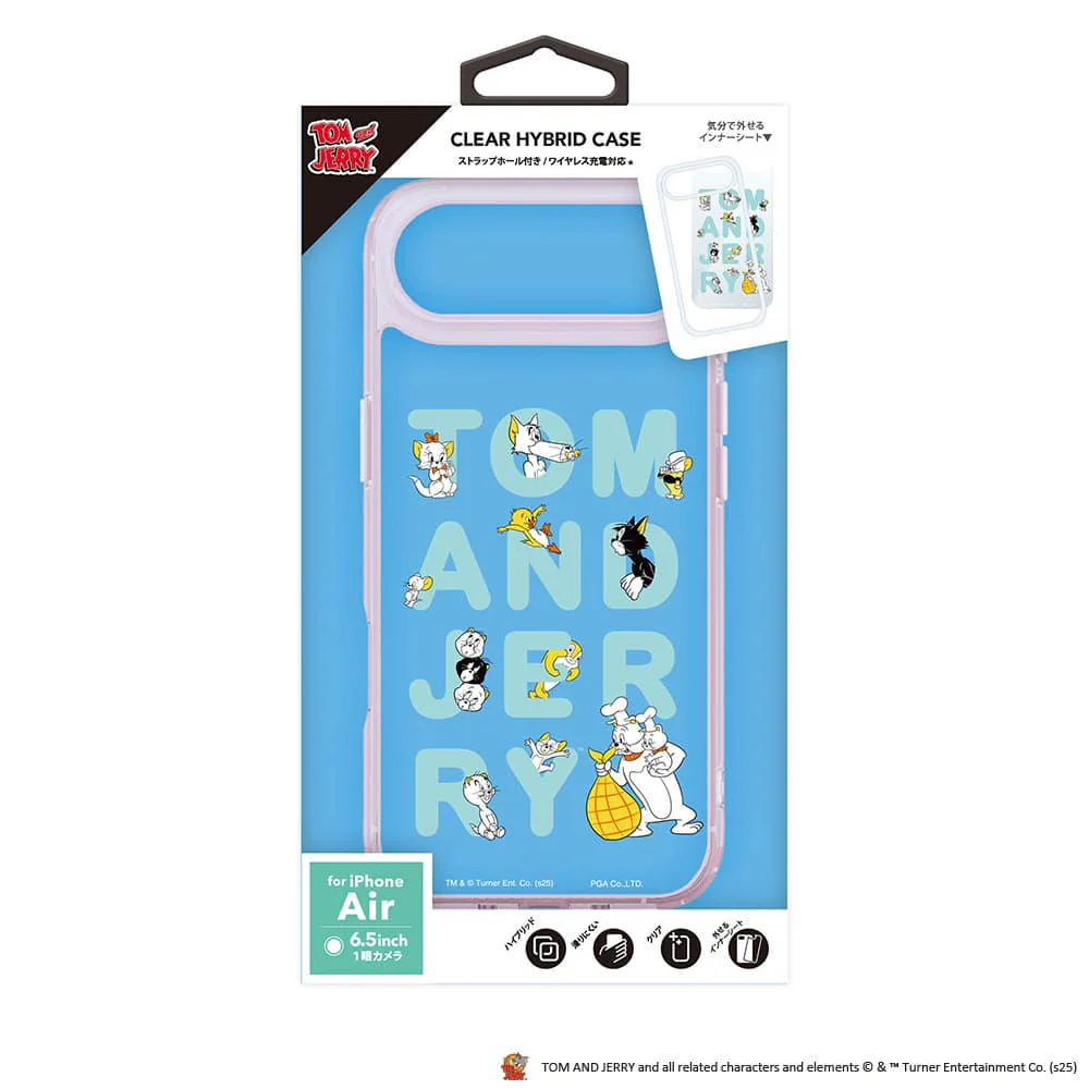 PGA iPhone Air用 ハイブリッドケース トムとジェリー PG-W25CPT01TAJ 30g - Image 2