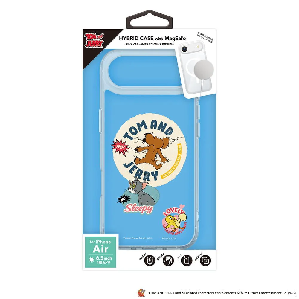 PGA iPhone Air用 MagSafe対応 ハイブリッドケース トムとジェリー 30g - Image 2