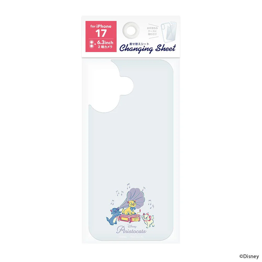 PGA iPhone 17用 着せ替えシート おしゃれキャット PG-DSH25A09MAR 3g - Image 2