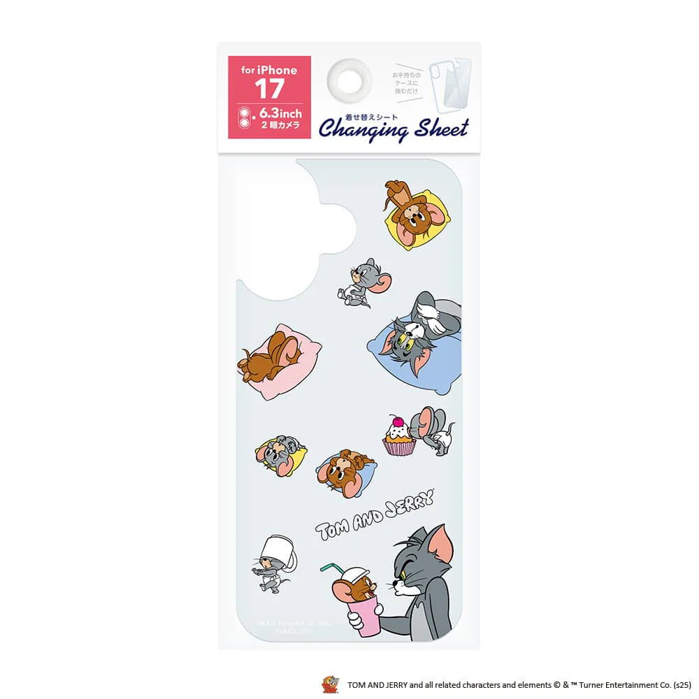 PGA iPhone 17用 着せ替えシート トムとジェリー/C PG-WSH25A03TAJ 3g - Image 2