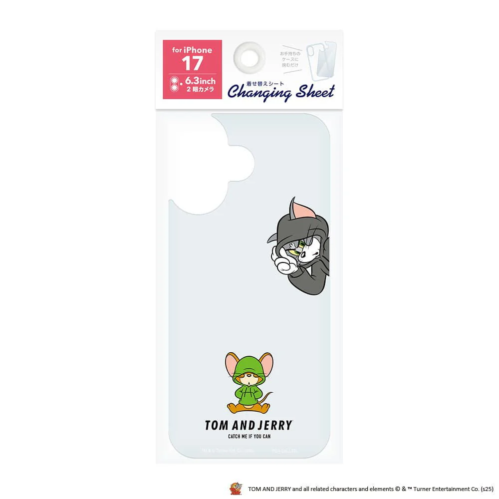 PGA iPhone 17用 着せ替えシート トムとジェリー/D PG-WSH25A04TAJ 3g - Image 2