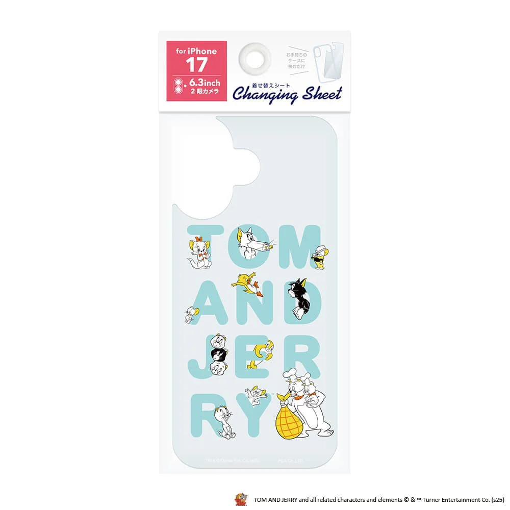 PGA iPhone 17用 着せ替えシート トムとジェリー/E PG-WSH25A05TAJ 3g - Image 2