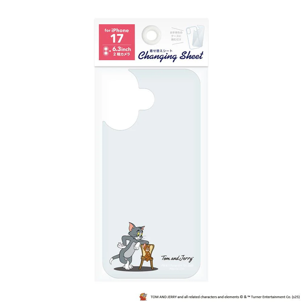 PGA iPhone 17用 着せ替えシート トムとジェリー/F PG-WSH25A06TAJ 3g - Image 2