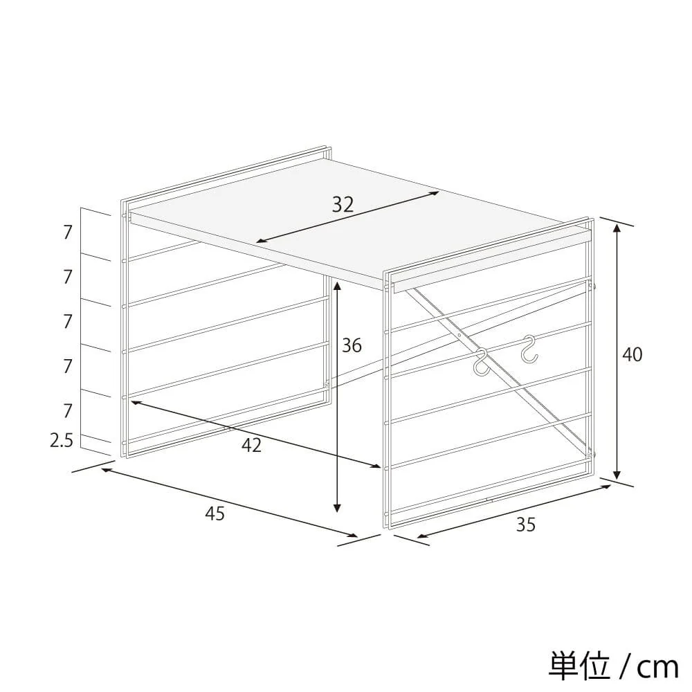 2328 ダブルフレームトースターラック45 1段 【直送品】 返品・キャンセル・他商品と同時購入は不可 - Image 5