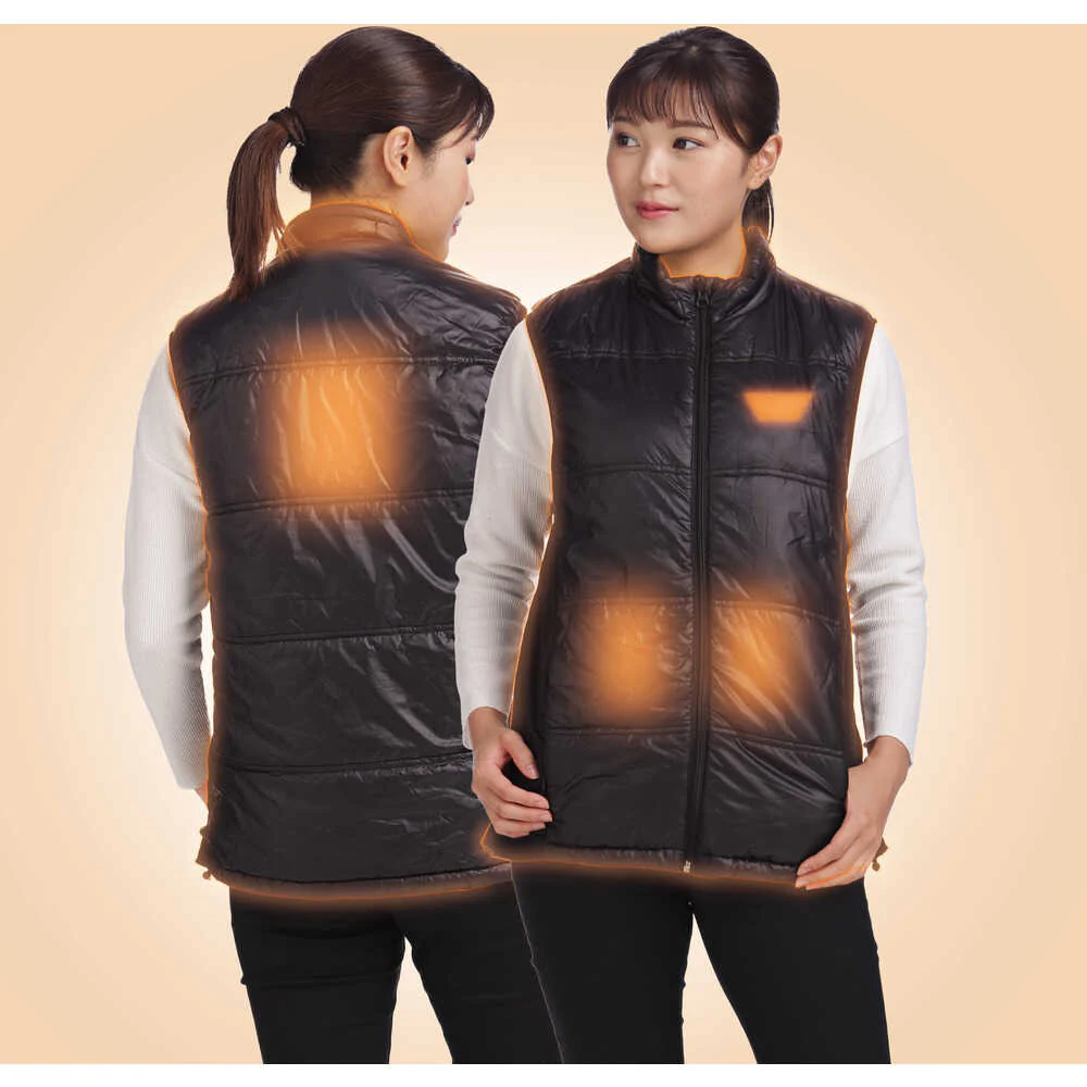 リンクサス 速暖ヒートベストEX 服地 ホワイト L 【直送品】 返品・キャンセル・他商品と同時購入は不可 - Image 2