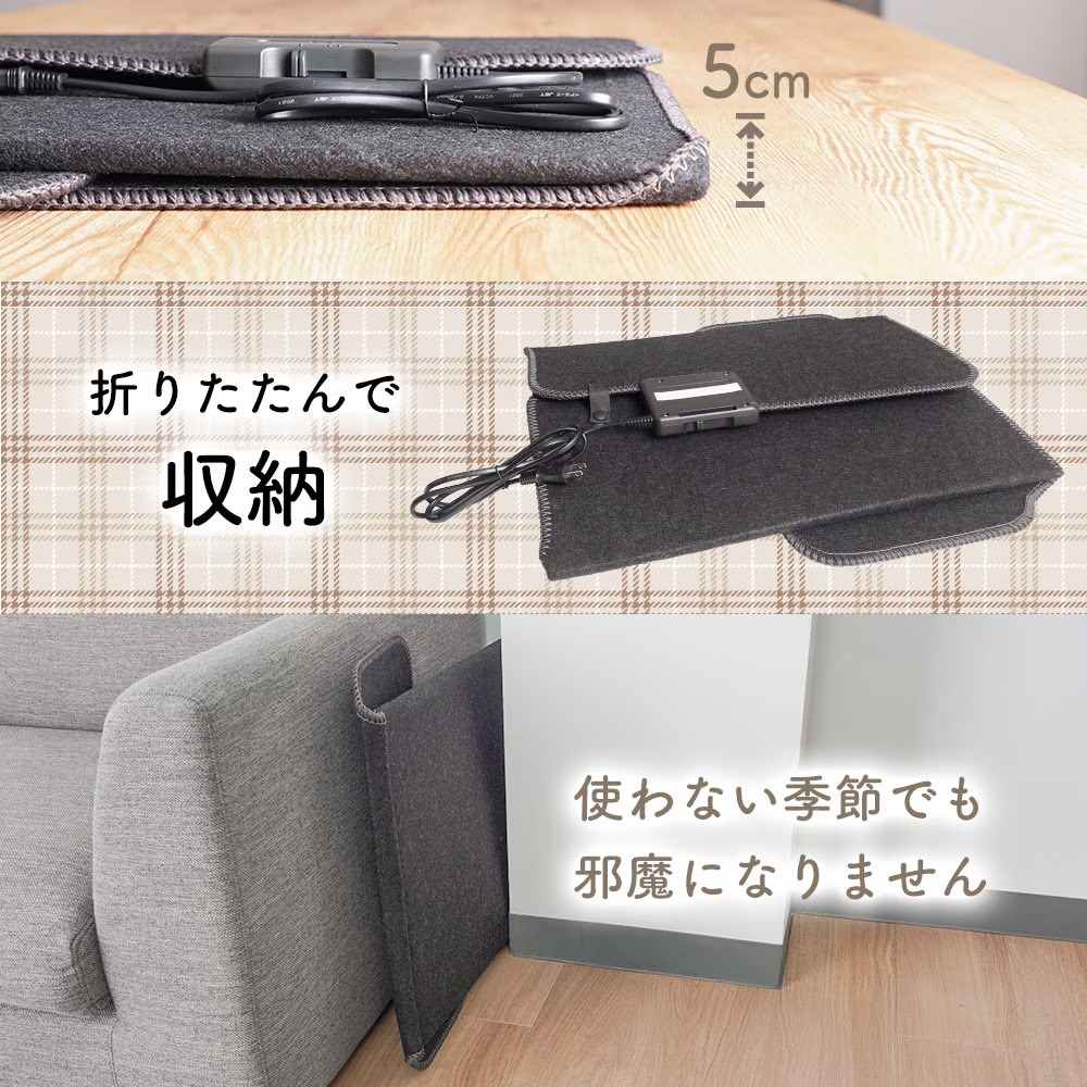 消臭マット付き6面大型パネルヒーター PNLH25HBK 【直送品】 返品・キャンセル・他商品と同時購入は不可 - Image 5
