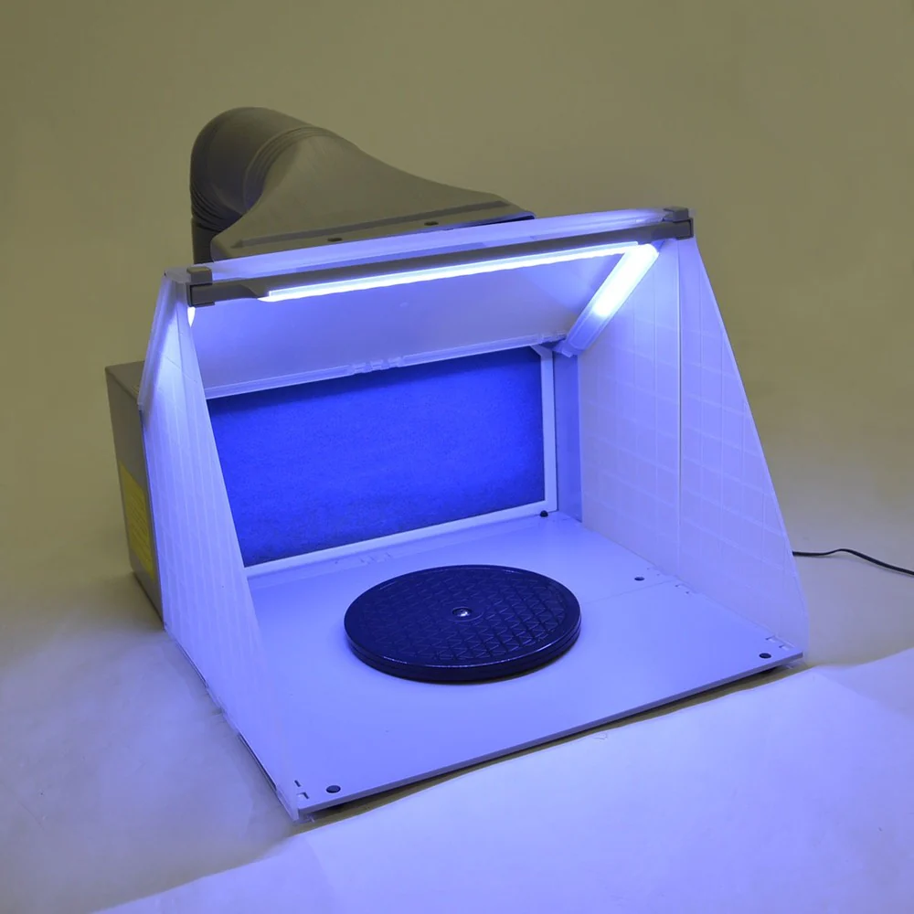 LEDライト付パワフルファン塗装ブース TBTN25HGY 【直送品】 返品・キャンセル・他商品と同時購入は不可 - Image 9
