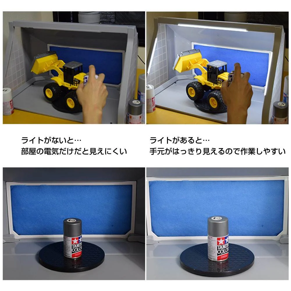 LEDライト付パワフルファン塗装ブースDX TBTD25HGY 【直送品】 返品・キャンセル・他商品と同時購入は不可 - Image 6