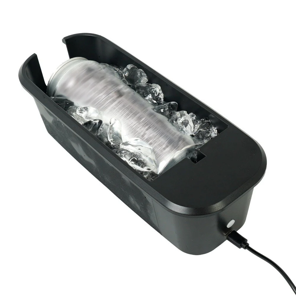 USBぐるぐる缶クーラー GRKN25CBK 【直送品】 返品・キャンセル・他商品と同時購入は不可