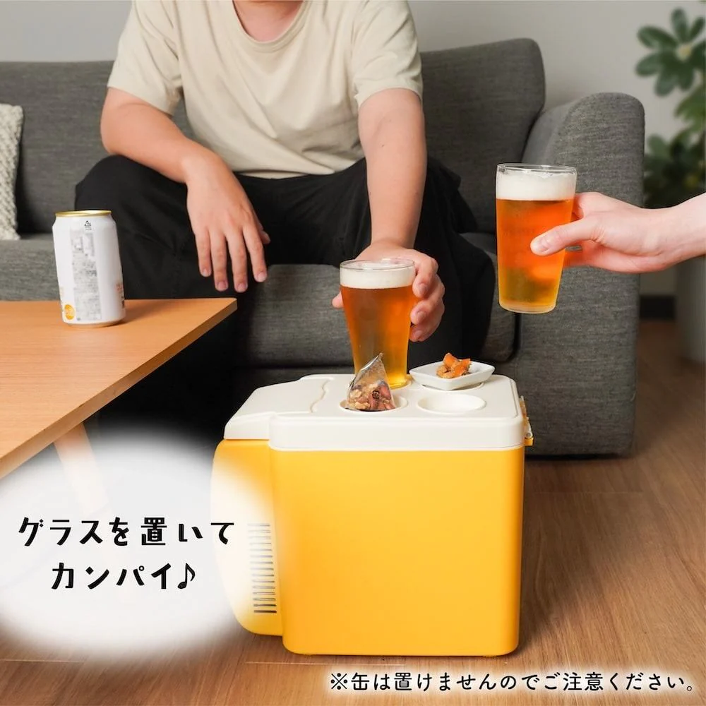 6缶パックがすっぽり入る「6缶ビール冷蔵庫」 TKSC25SYL 【直送品】 返品・キャンセル・他商品と同時購入は不可 - Image 6