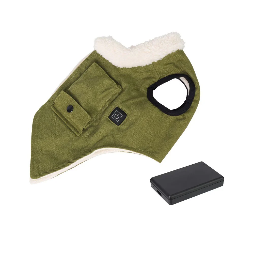 愛犬用ヒーターベスト「ワンだふるウォーム」 DGHV25AGR 【直送品】 返品・キャンセル・他商品と同時購入は不可