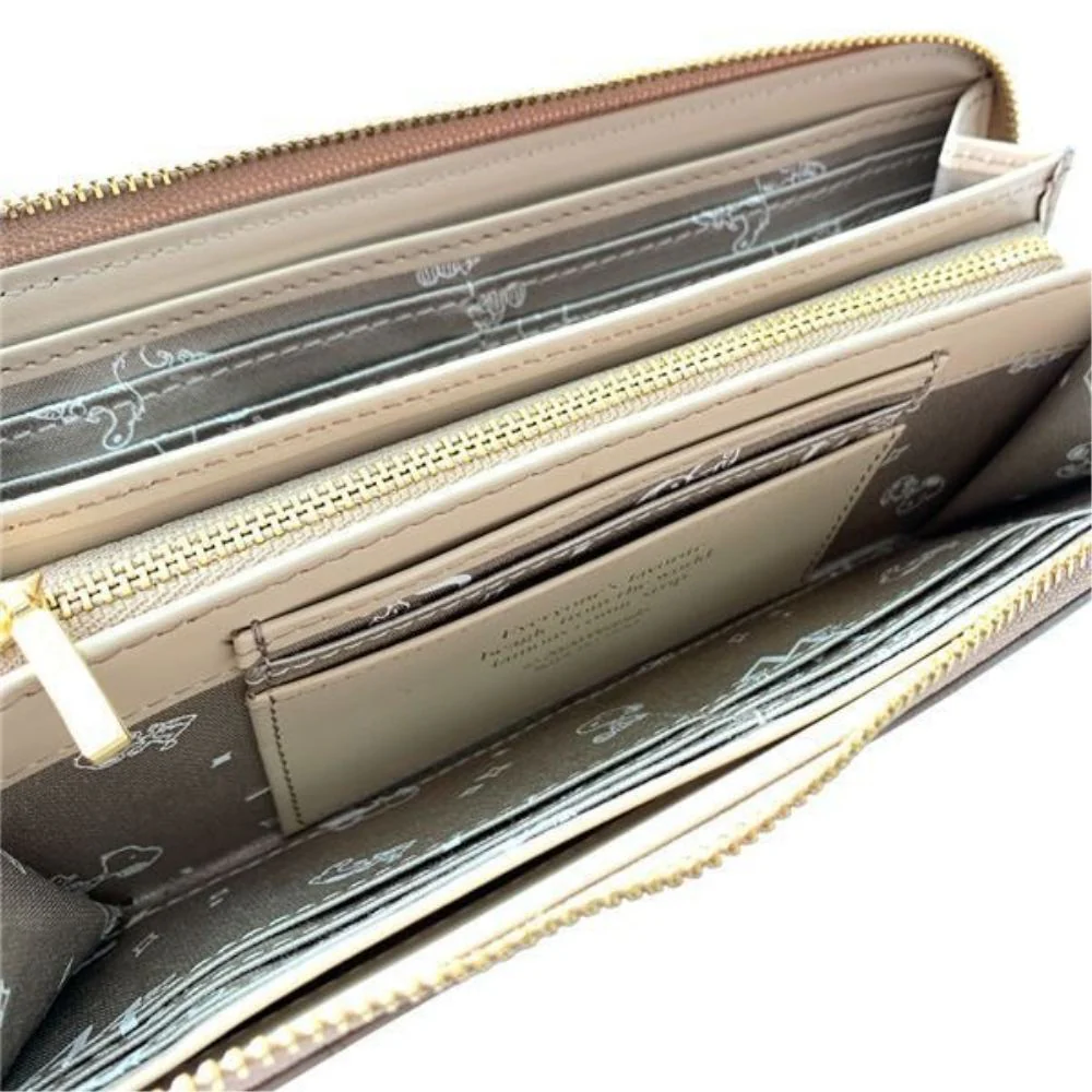 スヌーピーLC クロコ マチ付LF束入 ベージュ SN0106 【直送品】 返品・キャンセル・他商品と同時購入は不可 - Image 4