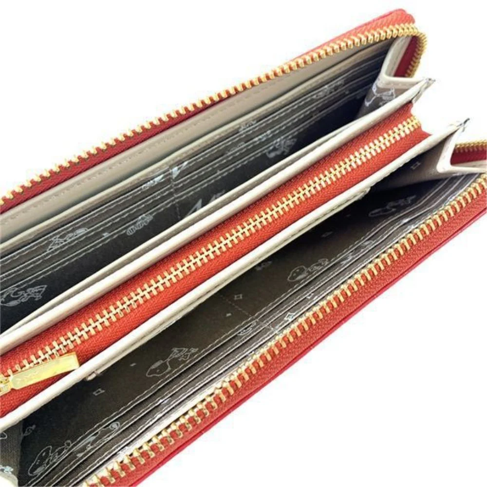 スヌーピーLC クロコ マチ付LF束入 コーラル SN0106 【直送品】 返品・キャンセル・他商品と同時購入は不可 - Image 3