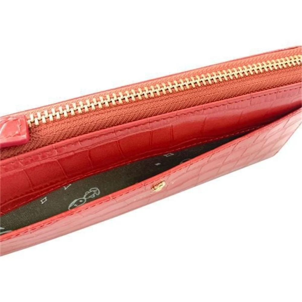 スヌーピーLC クロコ マチ付LF束入 コーラル SN0106 【直送品】 返品・キャンセル・他商品と同時購入は不可 - Image 5