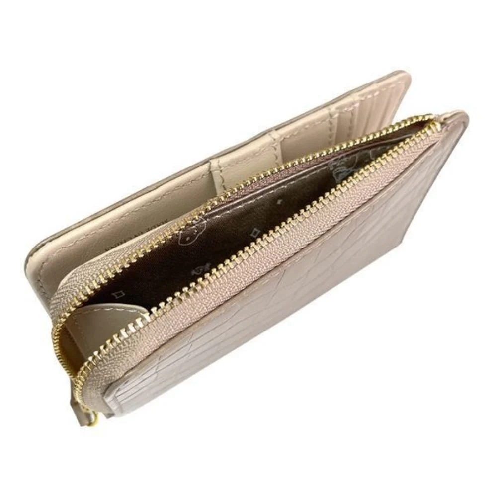 スヌーピーLC クロコ スリム二つ折 ベージュ SN0125 【直送品】 返品・キャンセル・他商品と同時購入は不可 - Image 4