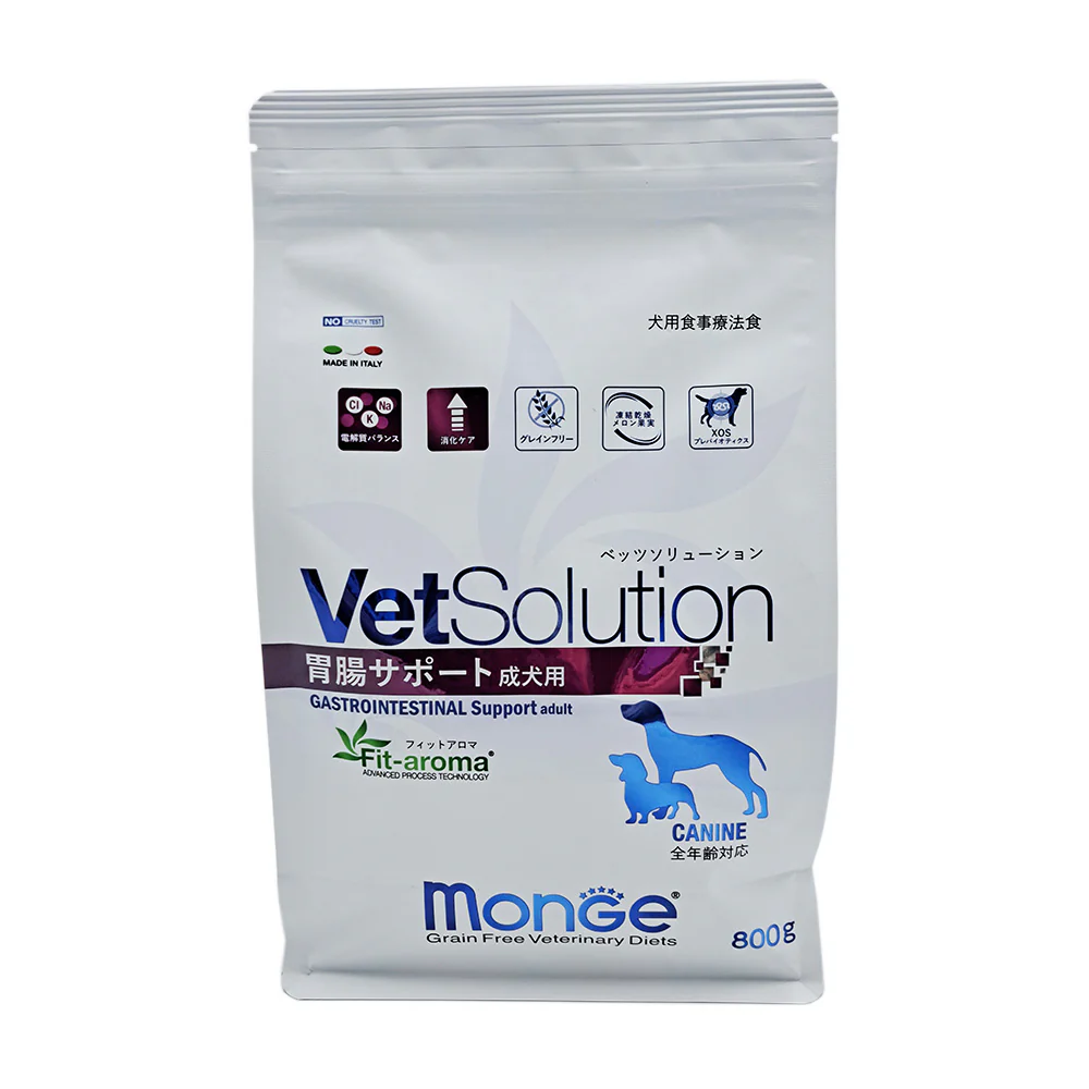 monGe ベッツソリューション 犬用 胃腸サポート 800g