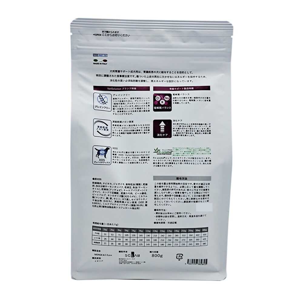 monGe ベッツソリューション 犬用 胃腸サポート 800g - Image 4