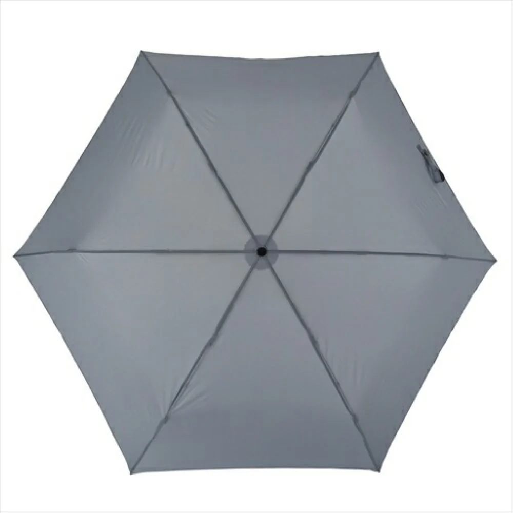 晴雨兼用 折りたたみ傘 カーボン 50757GY 【直送品】 返品・キャンセル・他商品と同時購入は不可 - Image 3