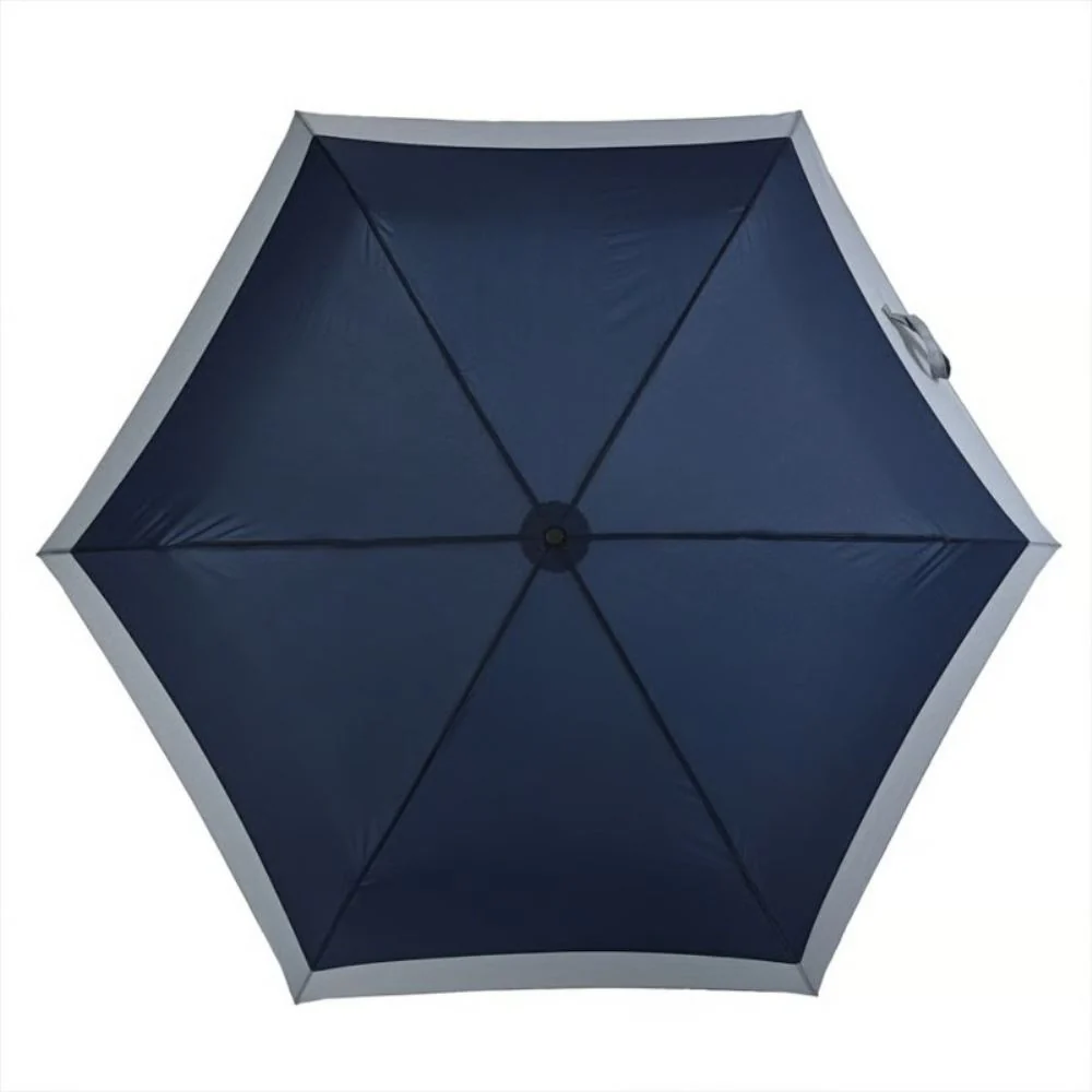 晴雨兼用 折りたたみ傘 バイカラーカーボン 51862NV 【直送品】 返品・キャンセル・他商品と同時購入は不可 - Image 2