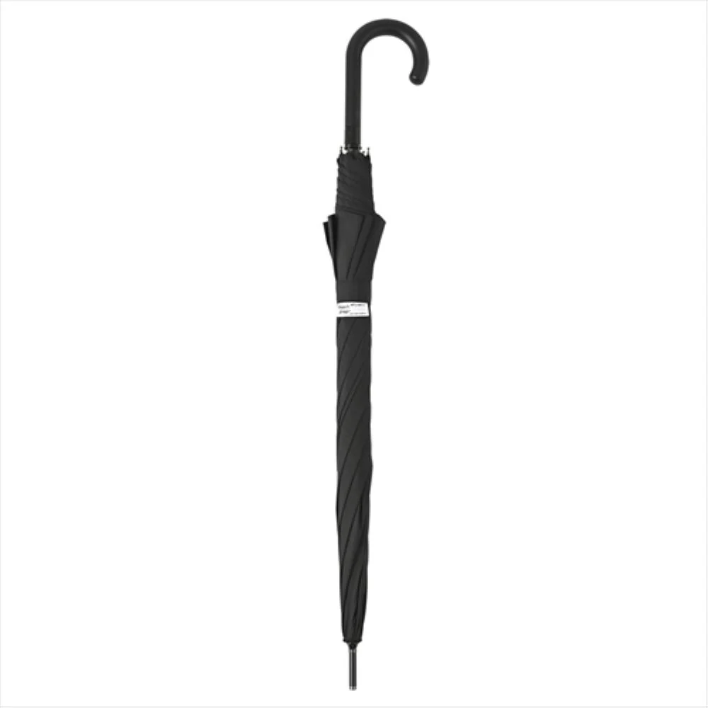 晴雨兼用 長傘 65cm ピーチドロップ 耐風 51831BK 【直送品】 返品・キャンセル・他商品と同時購入は不可 - Image 2