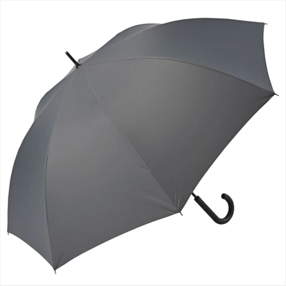 晴雨兼用 長傘 65cm ピーチドロップ 耐風 51833GY 【直送品】 返品・キャンセル・他商品と同時購入は不可