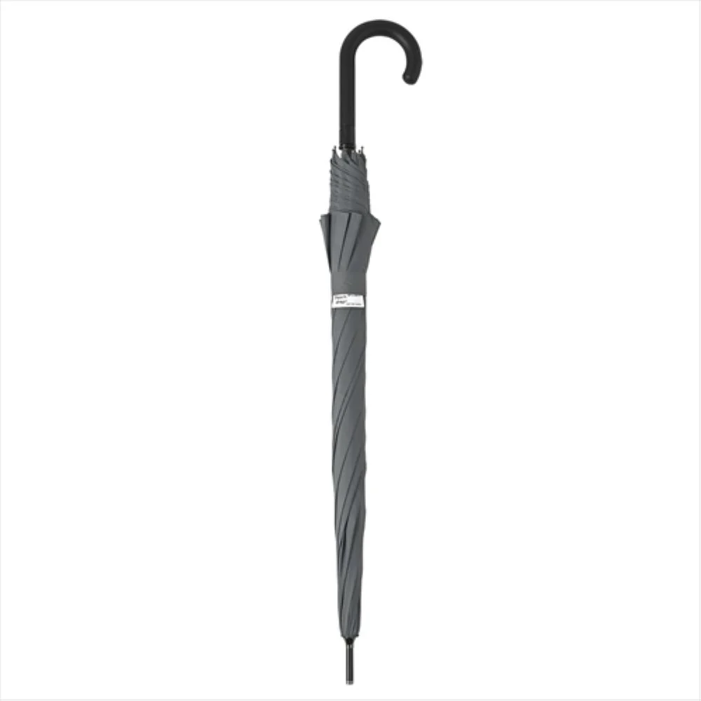 晴雨兼用 長傘 65cm ピーチドロップ 耐風 51833GY 【直送品】 返品・キャンセル・他商品と同時購入は不可 - Image 2