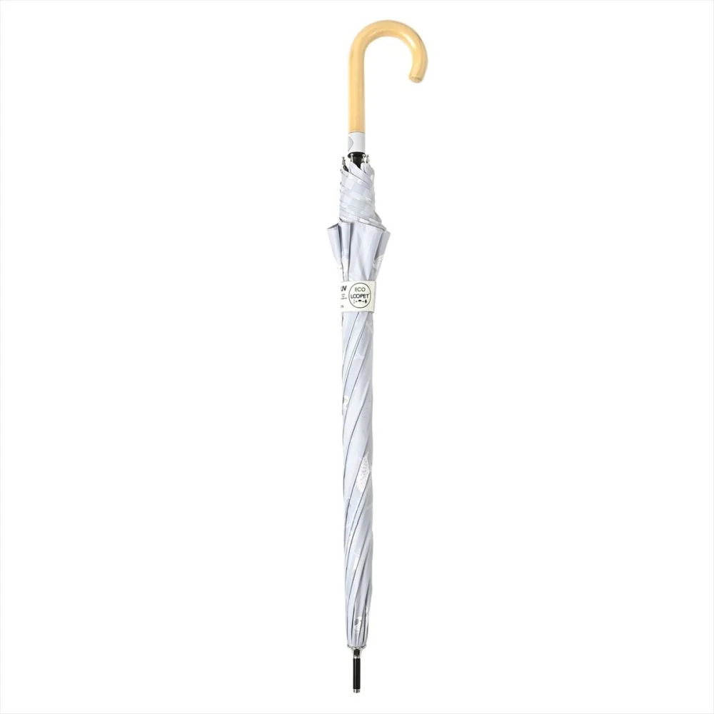 晴雨兼用 長傘 63cm エコルーペット フクロウ 17351GY 【直送品】 返品・キャンセル・他商品と同時購入は不可 - Image 2