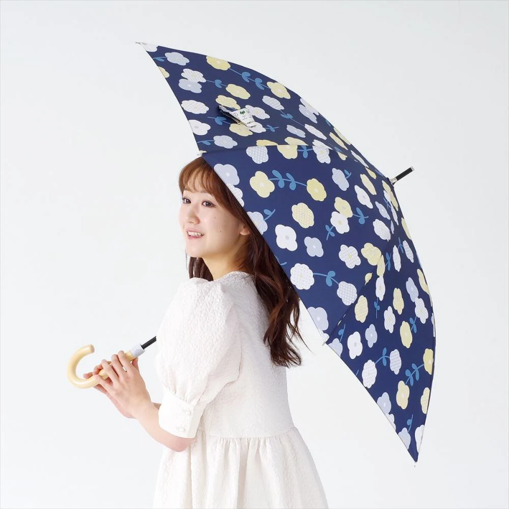 晴雨兼用 長傘 63cm エコルーペット 17391NV 【直送品】 返品・キャンセル・他商品と同時購入は不可 - Image 8