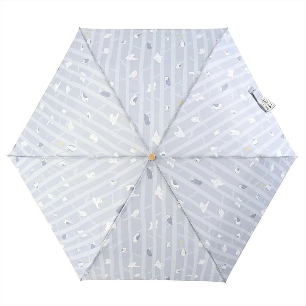 晴雨兼用 折りたたみ傘 58cm エコルーペット 17361GY 【直送品】 返品・キャンセル・他商品と同時購入は不可 - Image 2