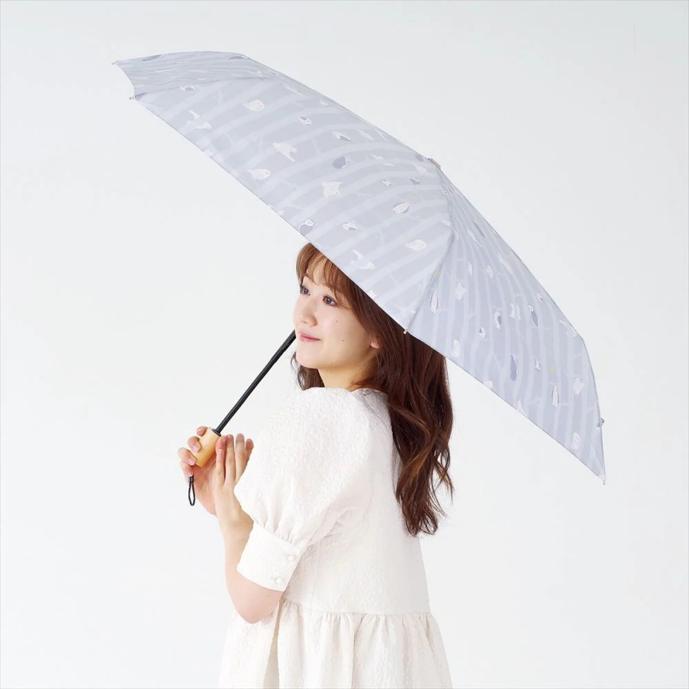 晴雨兼用 折りたたみ傘 58cm エコルーペット 17361GY 【直送品】 返品・キャンセル・他商品と同時購入は不可 - Image 7