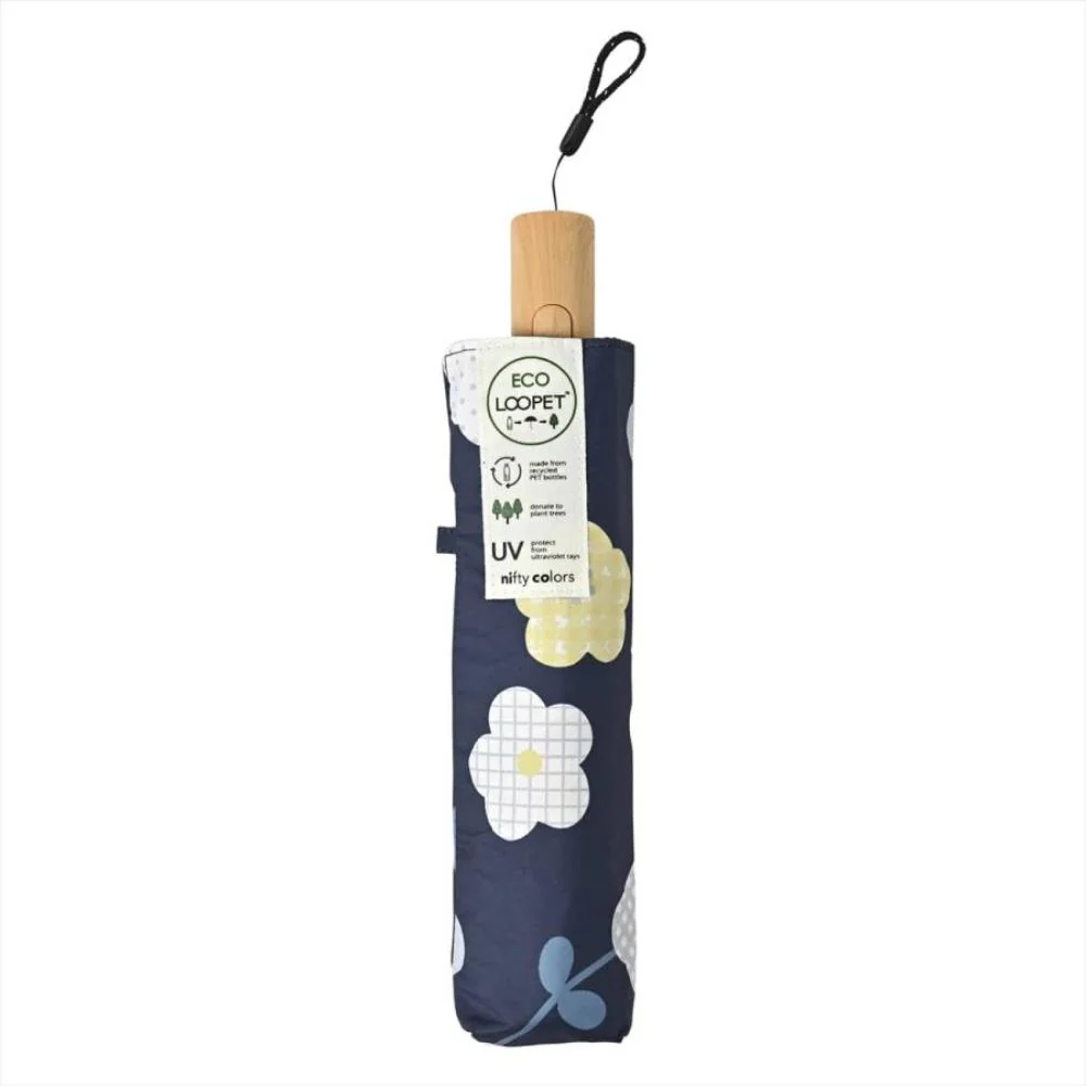 晴雨兼用 折りたたみ傘 58cm エコルーペット 17401NV 【直送品】 返品・キャンセル・他商品と同時購入は不可 - Image 2