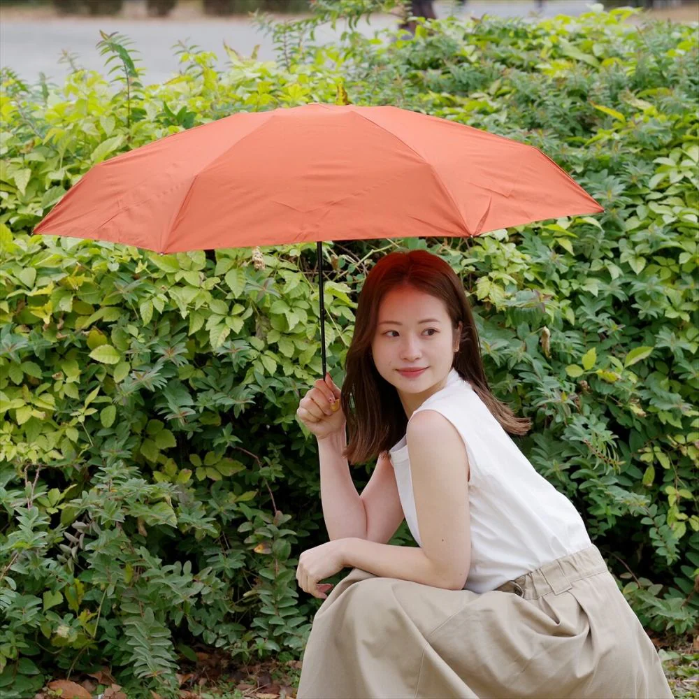 晴雨兼用 折傘 55cm エコルーペット 5段ミニ 16648CA 【直送品】 返品・キャンセル・他商品と同時購入は不可 - Image 2