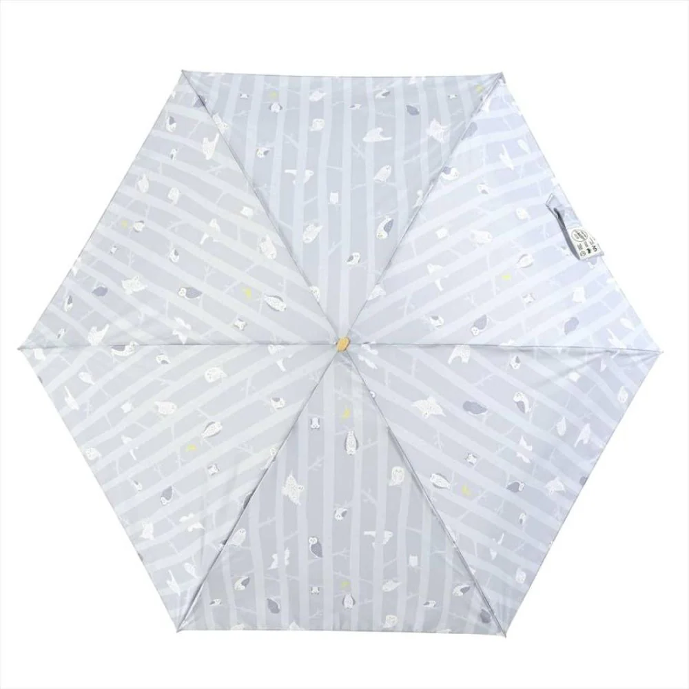 晴雨兼用 折傘 55cm エコルーペット 5段 17381GY 【直送品】 返品・キャンセル・他商品と同時購入は不可 - Image 3