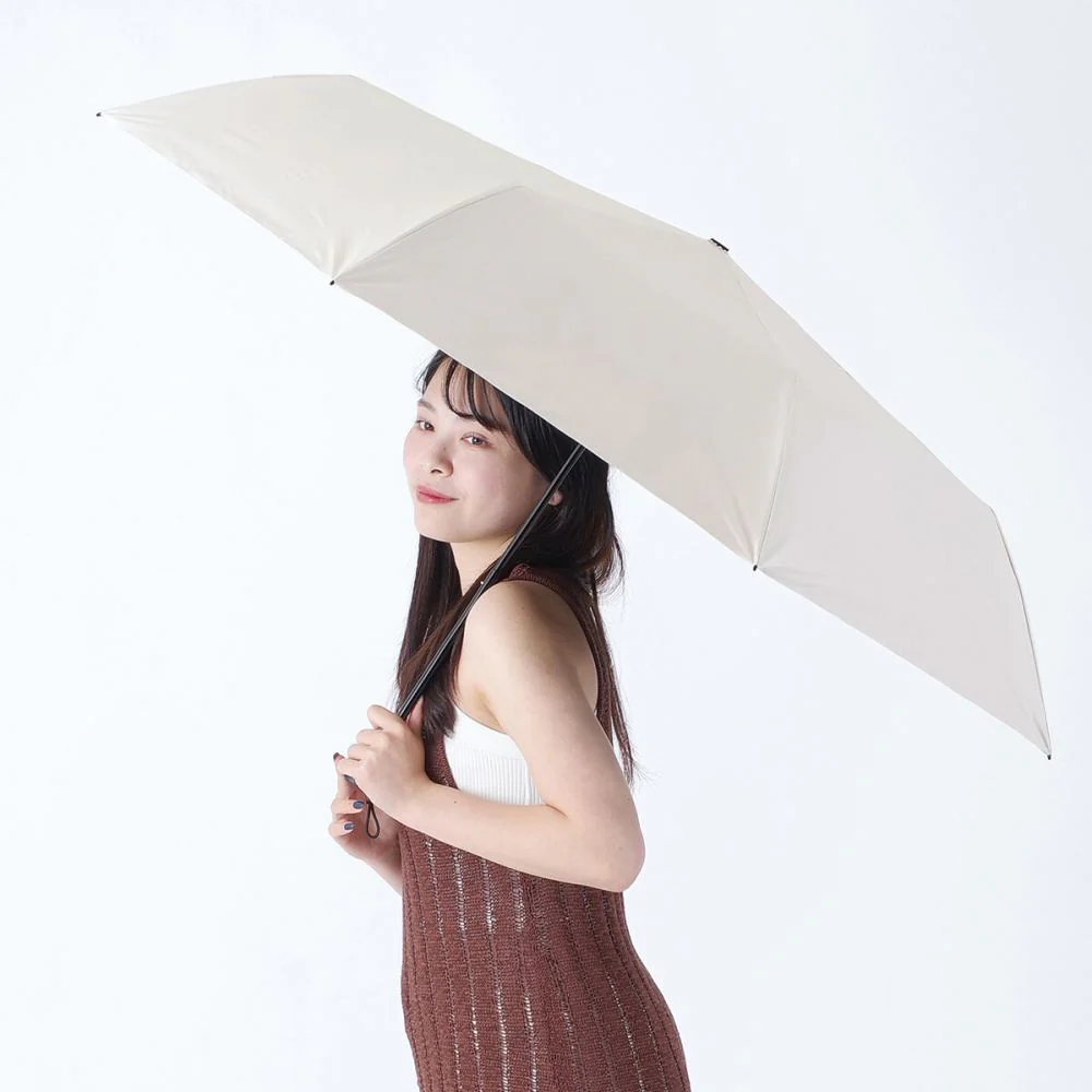 晴雨兼用 折傘 65cm ピーチドロップ 遮光 51983OF 【直送品】 返品・キャンセル・他商品と同時購入は不可 - Image 3