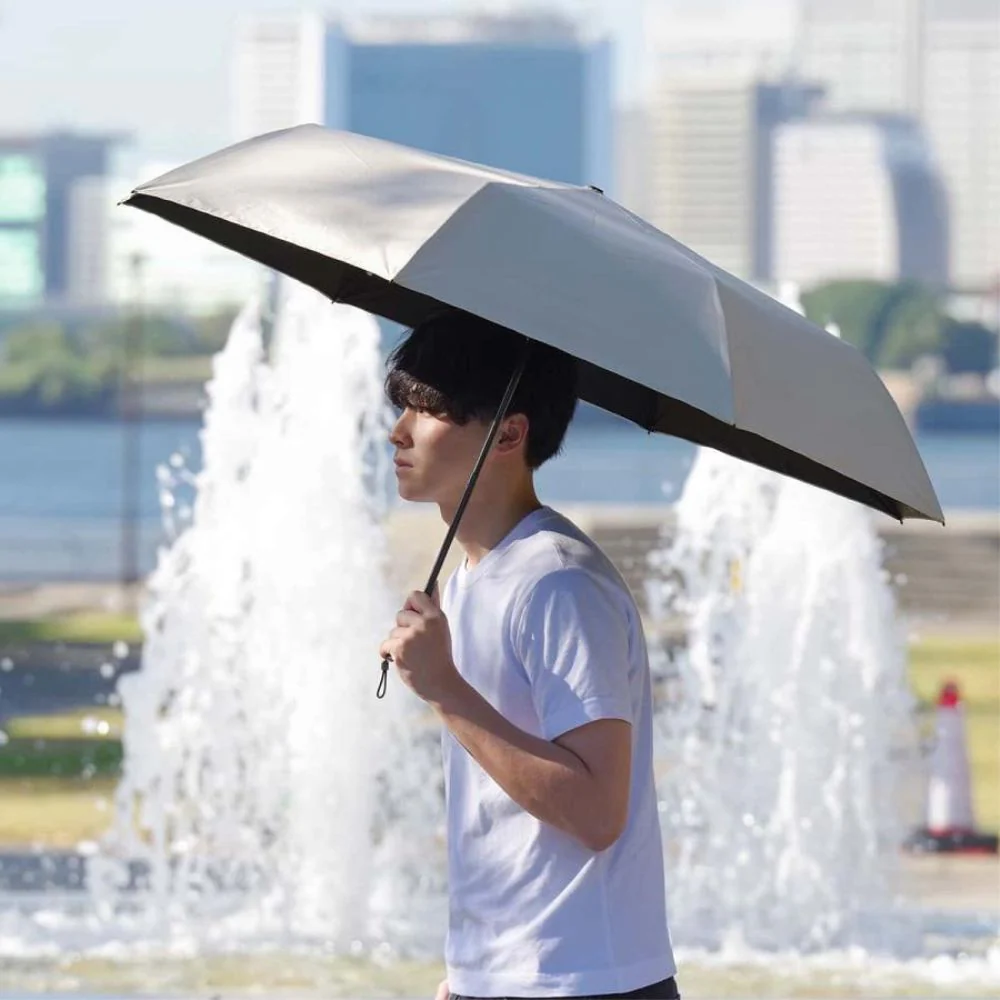晴雨兼用 折傘 65cm ピーチドロップ遮光 51984BG 【直送品】 返品・キャンセル・他商品と同時購入は不可 - Image 7
