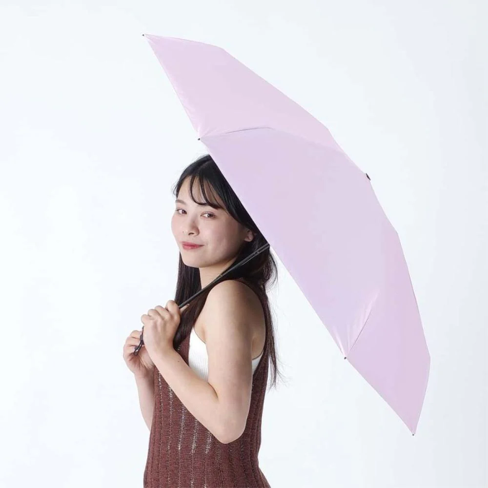 晴雨兼用 折傘 55cm ピーチドロップ 遮光5段 52005PK 【直送品】 返品・キャンセル・他商品と同時購入は不可 - Image 5