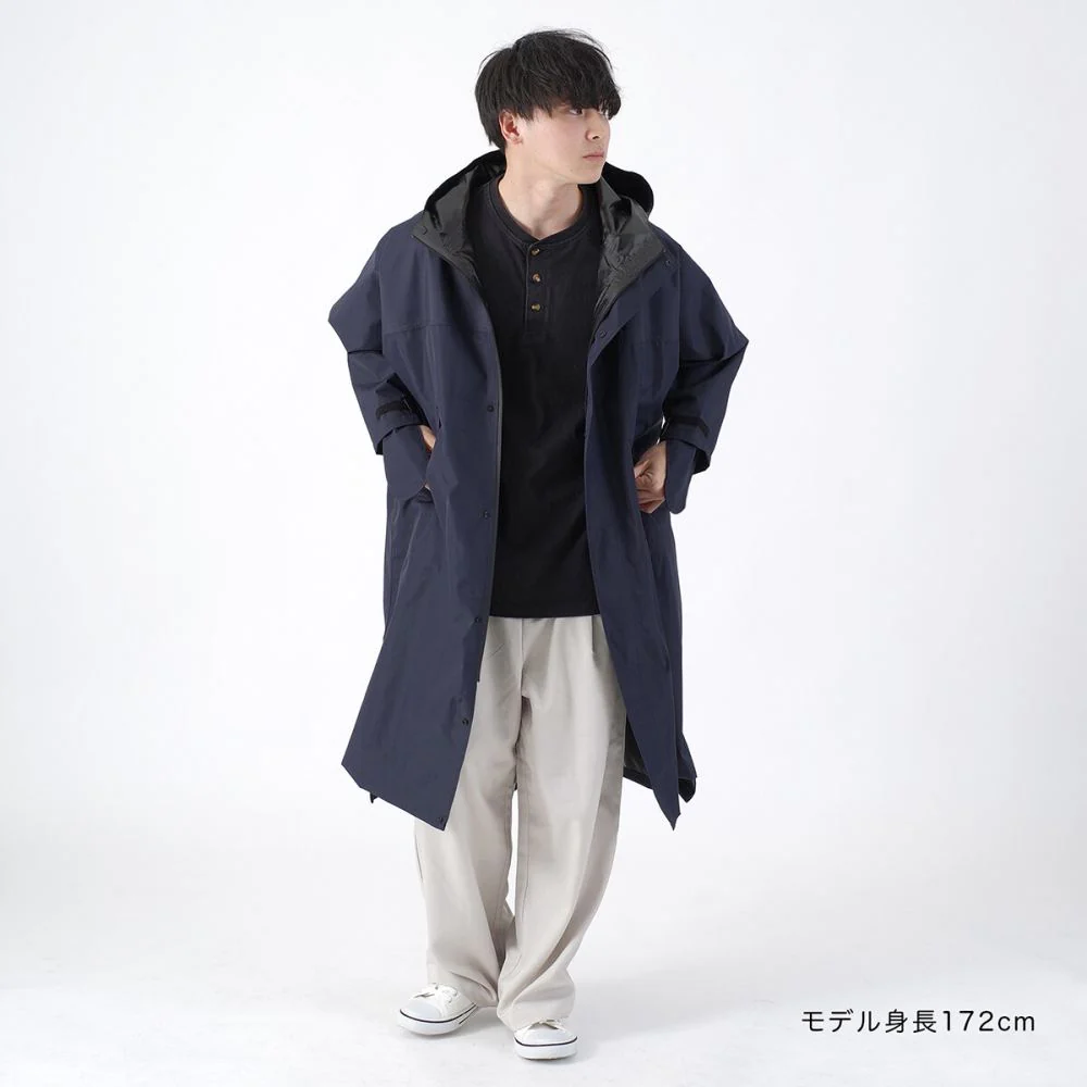 ドルマンレインコート ネイビー 60511NV 【直送品】 返品・キャンセル・他商品と同時購入は不可 - Image 3