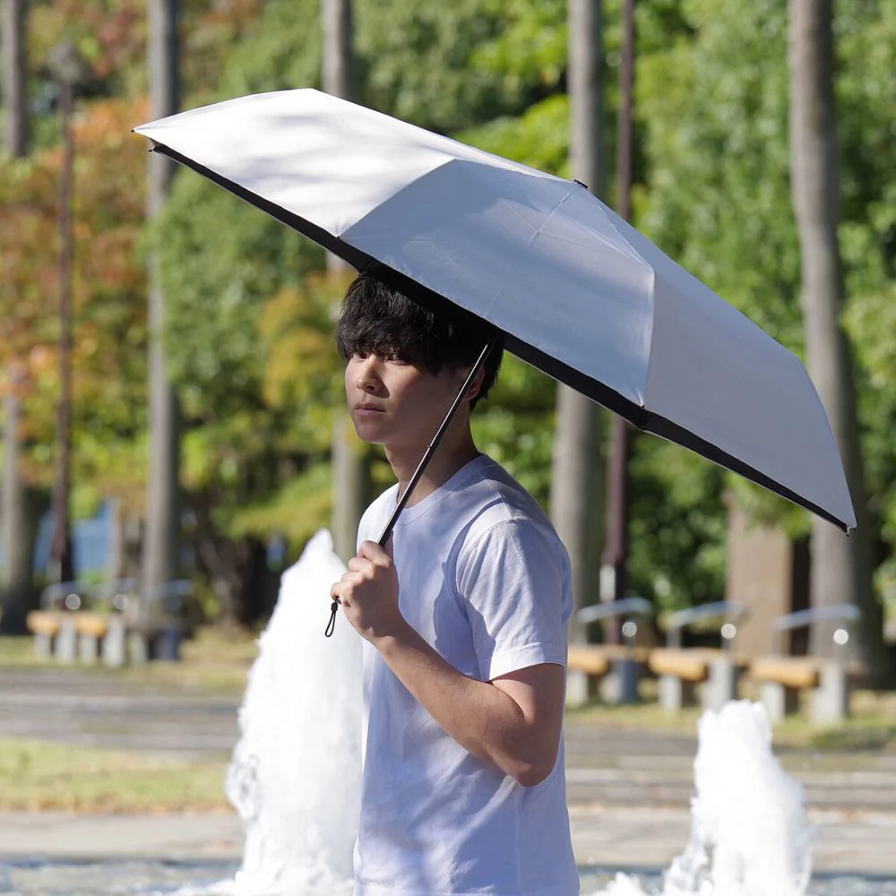 晴雨兼用 長傘 65cmピーチドロップ 遮光 51985GY 【直送品】 返品・キャンセル・他商品と同時購入は不可 - Image 4