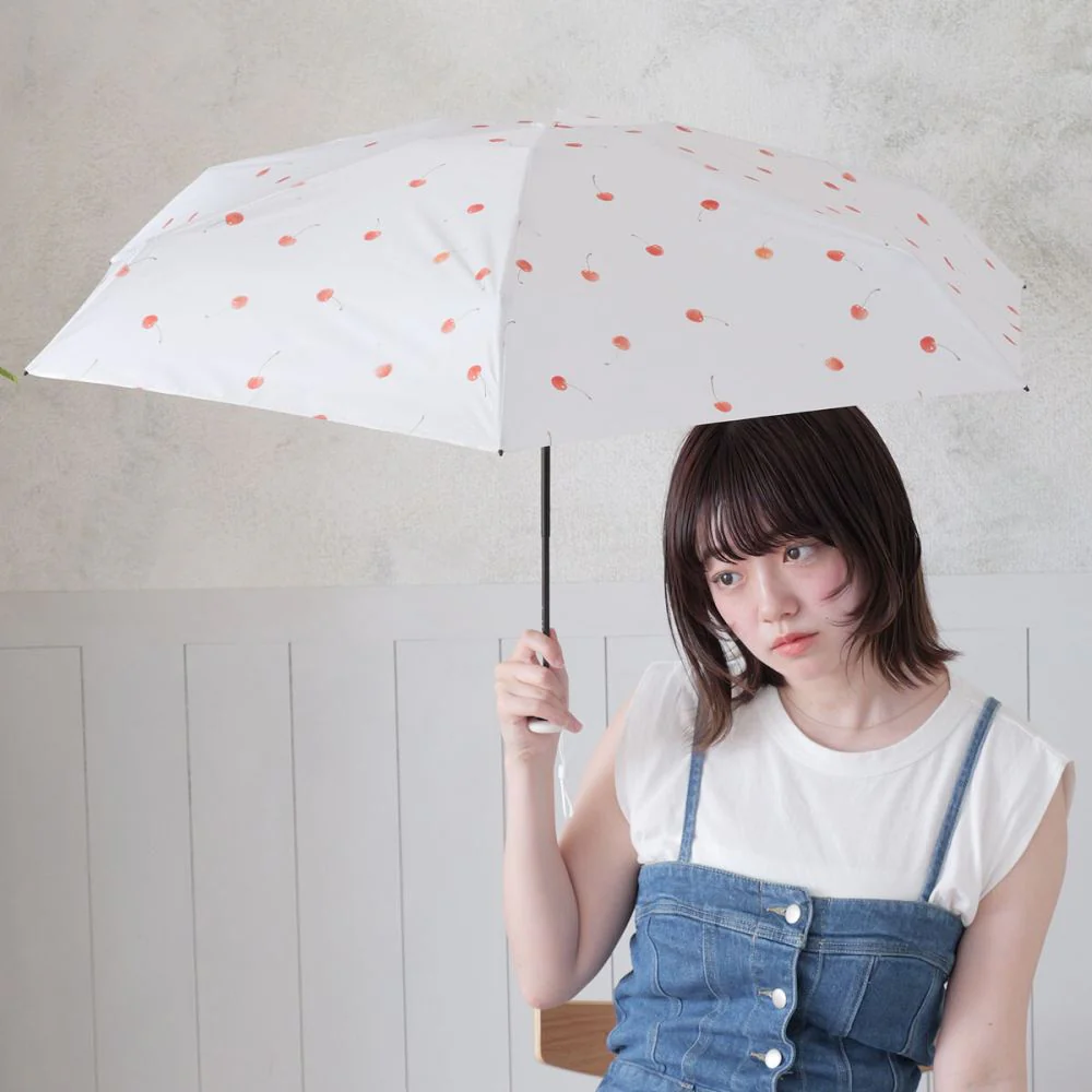 晴雨兼用 折傘 50cm ポケラチェリー 18181OF 【直送品】 返品・キャンセル・他商品と同時購入は不可 - Image 8