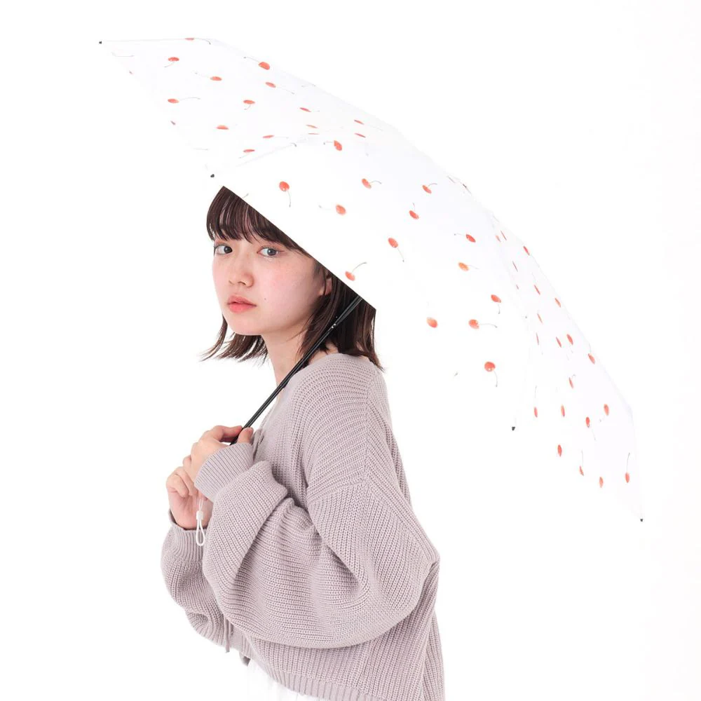 晴雨兼用 折傘 50cm ポケラチェリー 18181OF 【直送品】 返品・キャンセル・他商品と同時購入は不可 - Image 9